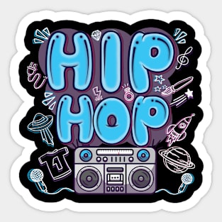 I Love Hiphop Sticker